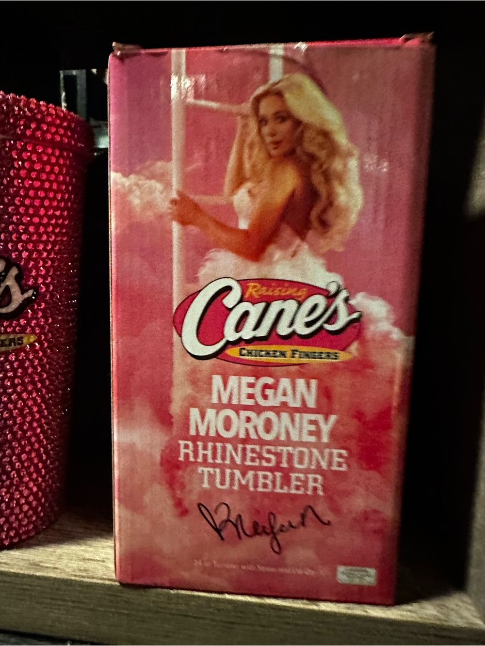 Mehan moroney Pink Crystal Embellished Tumbler rare limited edition - Picture 4 of 7